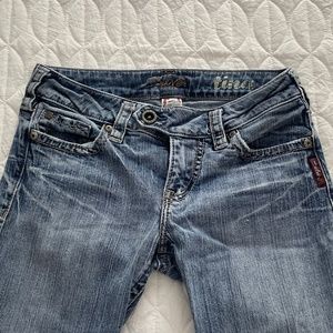 Silver Low Rise Boot Cut Tina Jeans